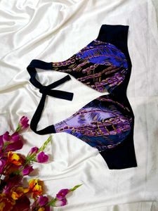 🇳🇿💫🎀Exotic Print Halter Bikini Top