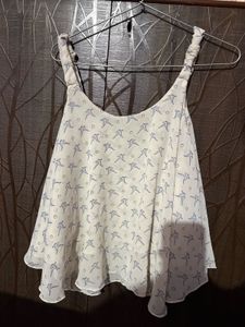 Chic Bird Print Tank Top