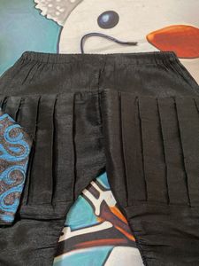 Stylish Blue &amp; Black Brocade Ethnic Jacket