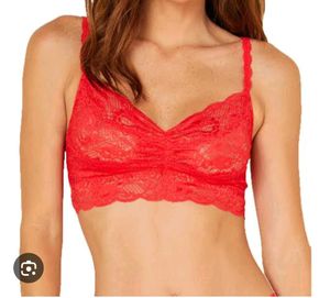 Lace Bralette - Red