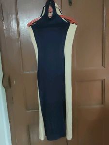 Sleek Halter Neck Bodycon Dress