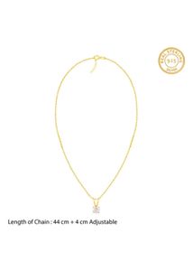 Elegant Gold Mangalsutra with Diamond Pendant