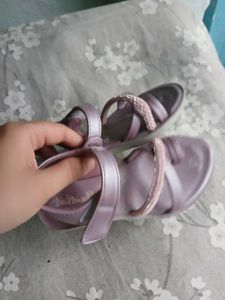 Sparkling Lilac Sandals for Girls