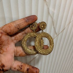 Chunky Gold Hoop Earrings