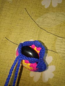 Handmade Crochet headphones Bag Charm
