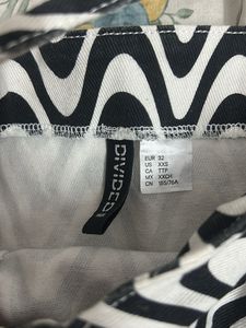 Black &amp; White Swirl Mini Dress