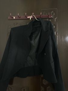 short Black blazer jacket