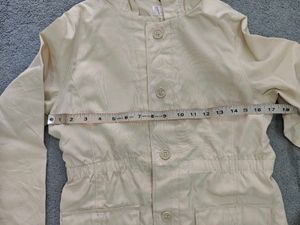 Beige Colour Long Waterproof Coat