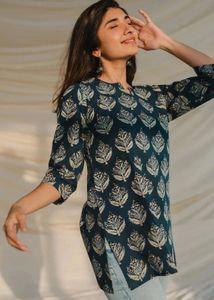 Casual Regular Sleeves Printed Kurta 💙