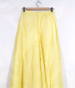 Sunny Yellow Kurti with Teal Trim