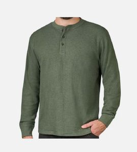 New Henly t shirt olive green