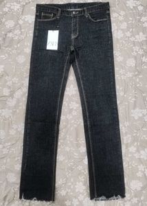 Black Straight Leg Jeans