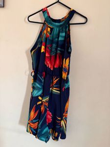 Party Halter Neck Short Jumpsuit