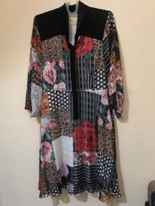 Bohemian Patchwork Floral Print Kurta