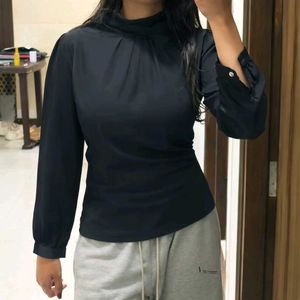 Elegant Black Long Sleeve Top