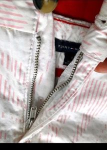 Cute White &amp; Pink Striped Shorts