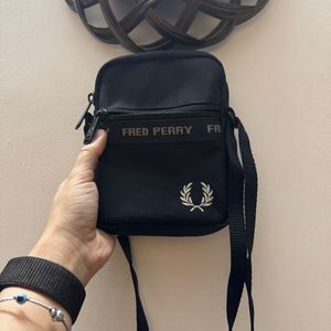 Fred Perry Black Crossbody Bag