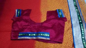 Elegant Red Saree with Embellished Border