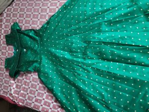 Stunning Green Polka Dot Gown