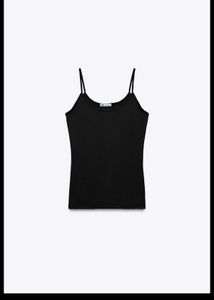 Zara Classic Black Spaghetti Strap Top