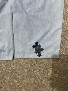 Cross Print Denim Jeans