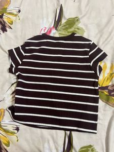 Striped Cropped T-Shirt