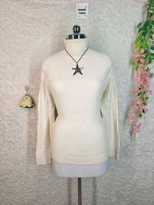 Evisu Cream Turtleneck Sweater