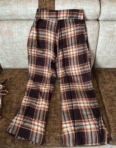 Nuon Brown Plaid Co-ord Set