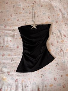 Black Strapless Top