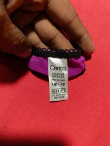 Marks &amp; Spencer Ceriso Purple Lace Thong Panty