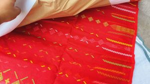 Red Jamdani