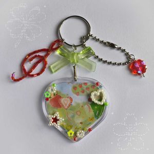 deco photo keychain ☘️