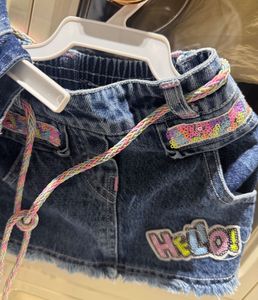 Cute Denim Vest &amp; Skirt Set
