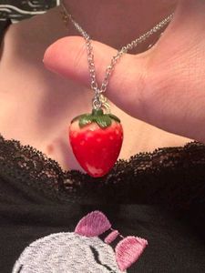 Cute Strawberry Pendant Necklace