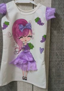 Cute Girl's Graphic Dress