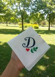 embroidery  Handkerchief coustmization any name