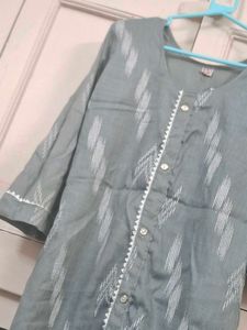 💥Grey Printed Kurta