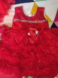 2 Beautiful Red Party Dress for Girls