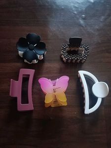 Combo of 5 Korean Style Clutcher
