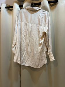Elegant Satin Button-Up Shirt
