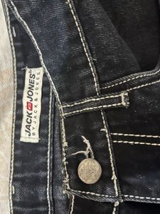 Dark Wash Cargo Jeans