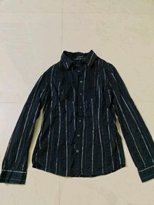 Chic Striped Button-Up Blouse