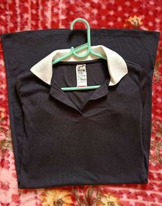 SALE💰 Classic Black Ribbed Polo Dress