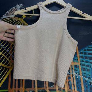 Ribbed Racerback Tank Top