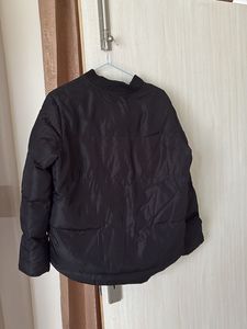 puffer black oversize jacket