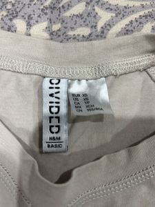 Cream Cropped T-Shirt