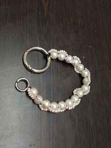 Pearl Beaded Bag Charm bracelet