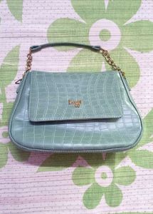 BAGGIT Chic Mint Croc-Embossed SHOULDER SLING Bag