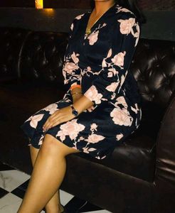 Floral Print Wrap Dress