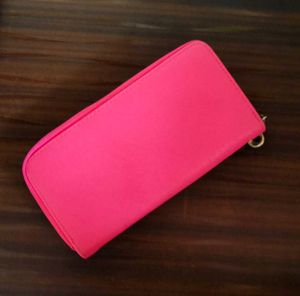 Hot Pink Wallet with Gold Bow